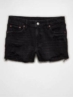 AEO High-Rise Distressed Shorts